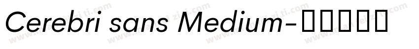 Cerebri sans Medium字体转换